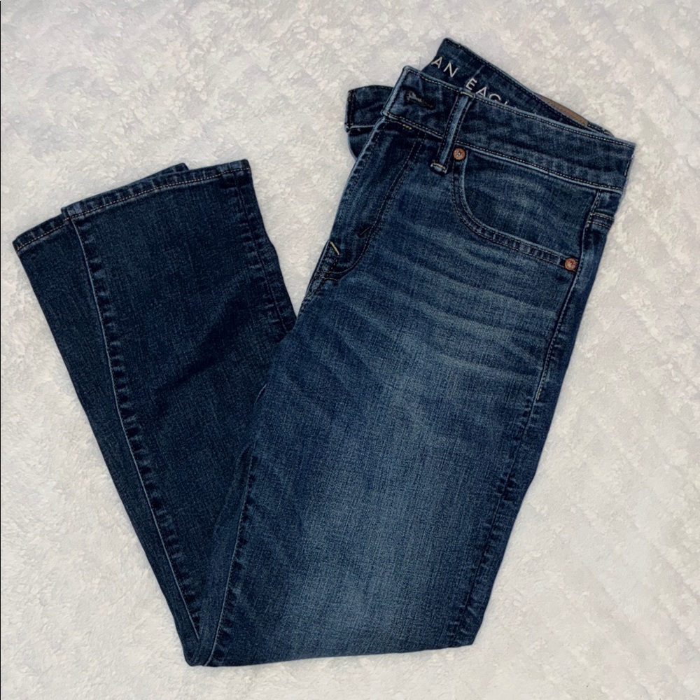 Men’s American Eagle Outfitters Dark Blue Straight Leg Jeans
